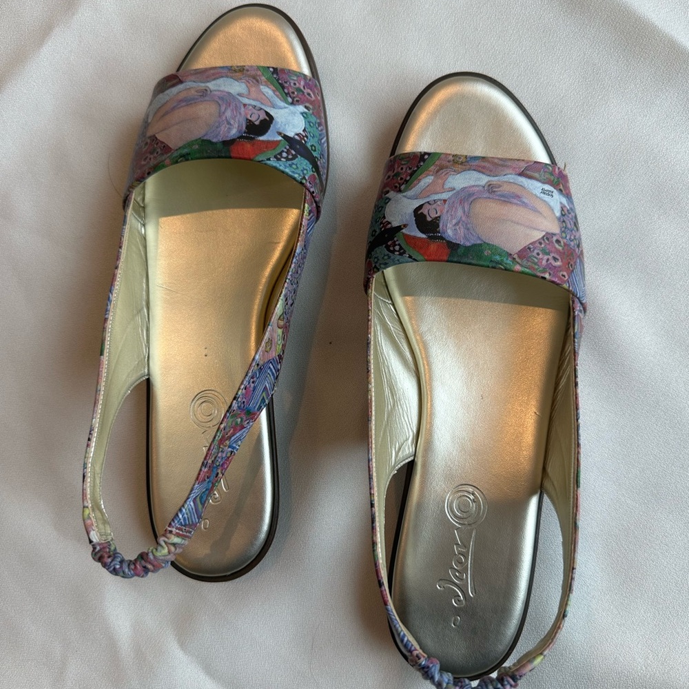 Klimt art Icon sandals
